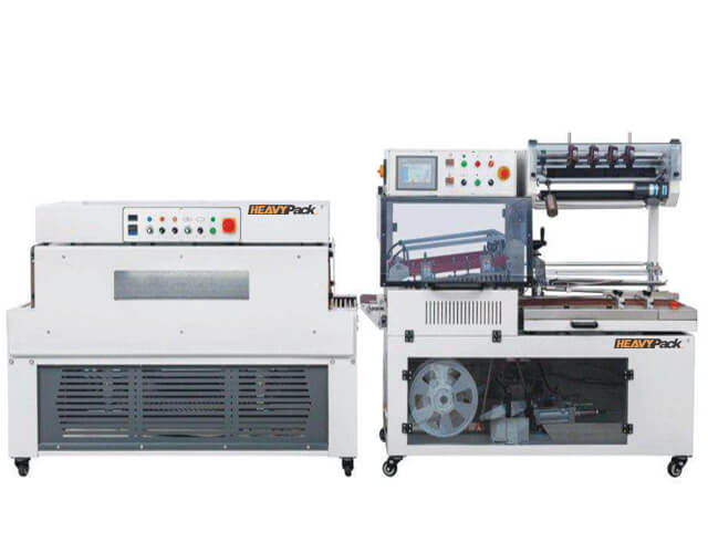 Automatic L-Type Sealing Machine Dengan Mesin Shrink Penyusut Plastik Kotak HP / Buku / Majalah 